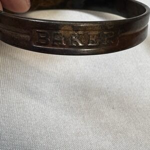Vintage Baker  Groove Copper Cuff Bracelet
